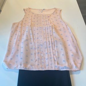 Elle pink sleeveless top
